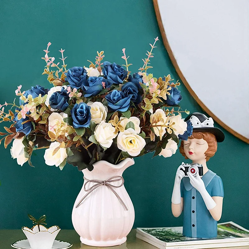 4 Bunches of Artificial Flowers, Artificial Rose Bouquets Roses Decoration, Suitable for Wedding, Home Office and Party
4 Bunches of Artificial Flowers, Artificial Rose Bouquets Roses Decoration, Suitable for Wedding, Home Office and Party