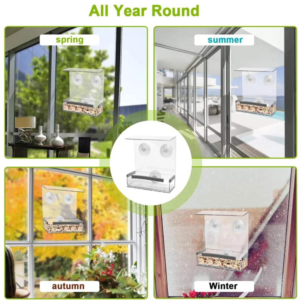 Fashion Practical Acrylic Transparent Bird Squirrel Feeder Tray Birdhouse Window Suction Cup Tools Easy To Install
Fashion Practical Acrylic Transparent Bird Squirrel Feeder Tray Birdhouse Window Suction Cup Tools Easy To Install