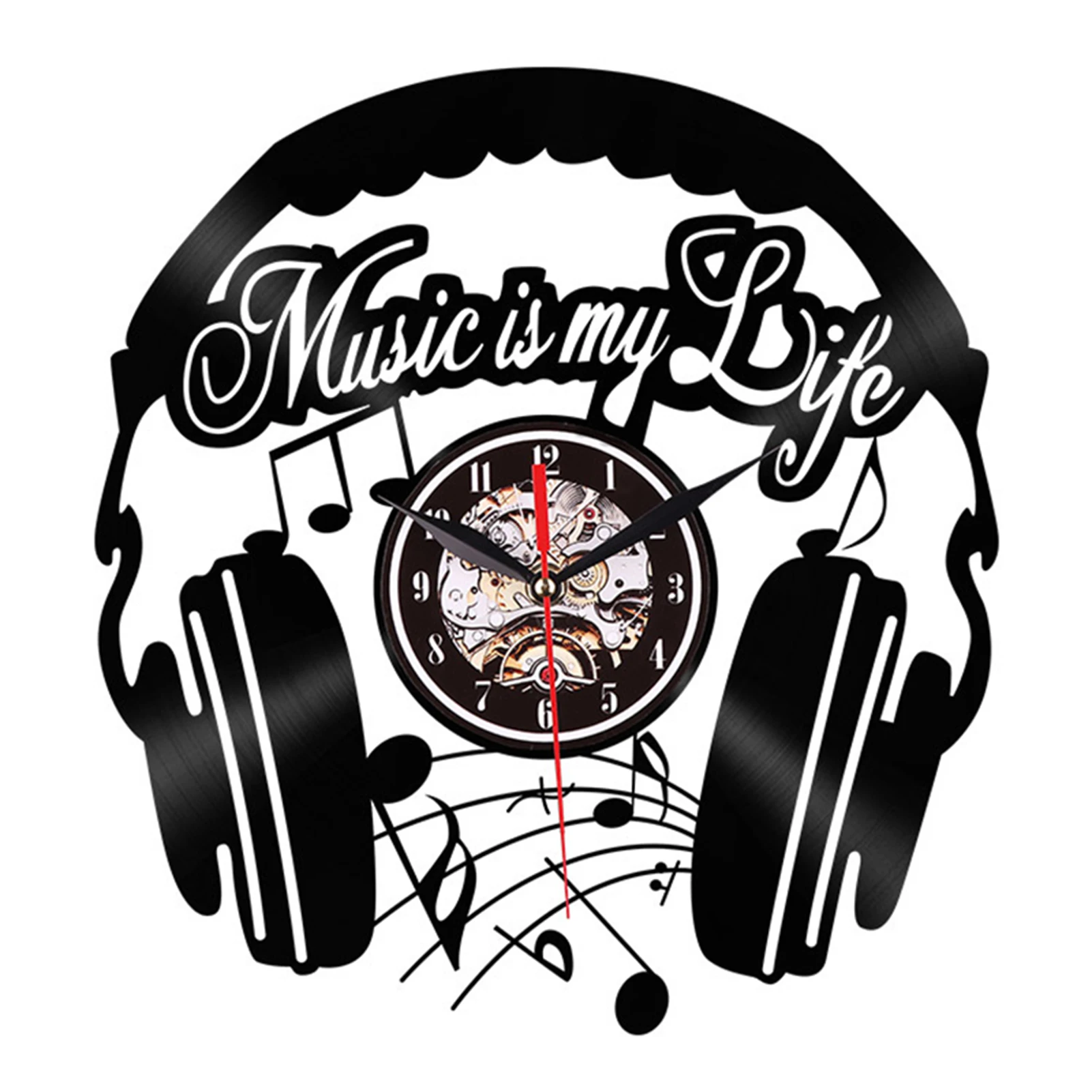 Hot Music Vinyl Record Wall Clock Musical Headset LED Light Clock Living Room Home Decor Gifts for Music Lovers
Hot Music Vinyl Record Wall Clock Musical Headset LED Light Clock Living Room Home Decor Gifts for Music Lovers