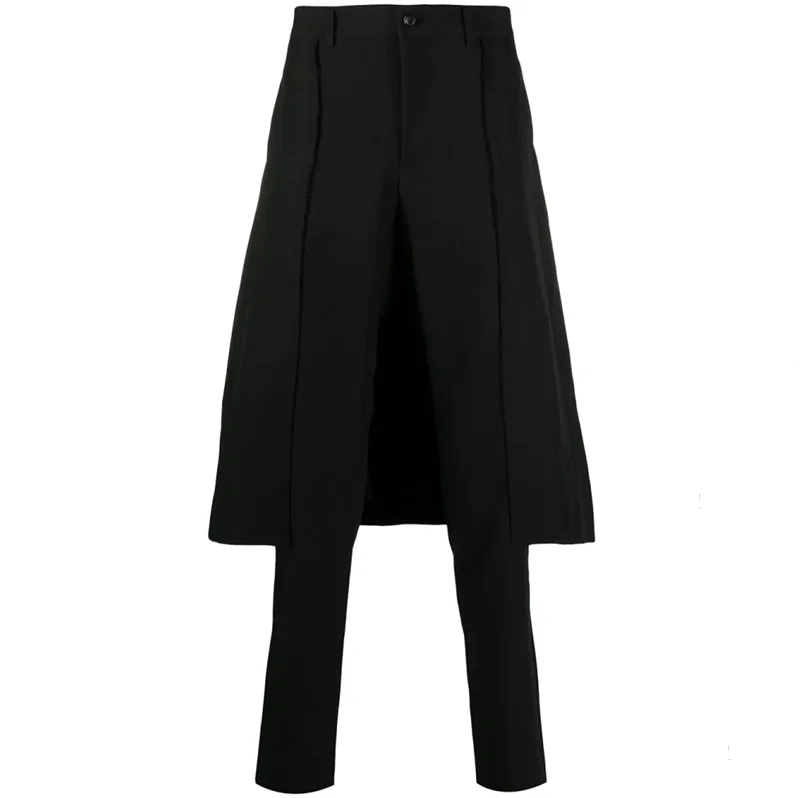 M-6XLNew male personality fake two-piece harem pants young hair stylist feet pants casual pants straight hakama.
M-6XLNew male personality fake two-piece harem pants young hair stylist feet pants casual pants straight hakama.
