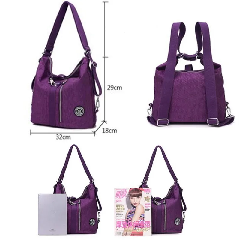 3 in 1 Women Bags Multifunction Backpack Shoulder Bag Nylon Cloth Tote Reusable Shopping Bag Ladys Travel Bag Crossbody Bag
3 in 1 Women Bags Multifunction Backpack Shoulder Bag Nylon Cloth Tote Reusable Shopping Bag Ladys Travel Bag Crossbody Bag