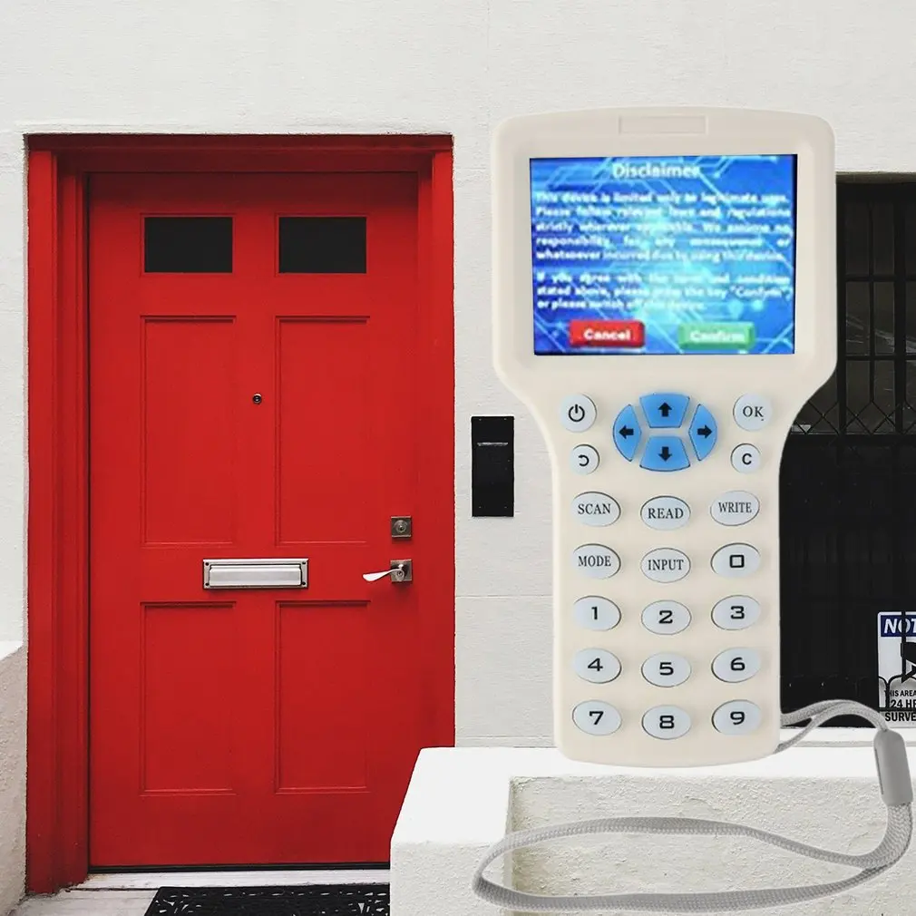 English 10 Frequency RFID Reader Writer Copier Duplicator IC/ID with USB Cable for 125Khz 13.56Mhz Cards LCD Screen Duplicator
English 10 Frequency RFID Reader Writer Copier Duplicator IC/ID with USB Cable for 125Khz 13.56Mhz Cards LCD Screen Duplicator