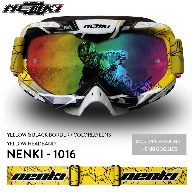 NENKI Motocross Off-Road Goggles Dirt Bike ATV Downhill DH MX Replaceable Lens Motorcycle Racing Eyewear Ski Snowboard Glasses
NENKI Motocross Off-Road Goggles Dirt Bike ATV Downhill DH MX Replaceable Lens Motorcycle Racing Eyewear Ski Snowboard Glasses