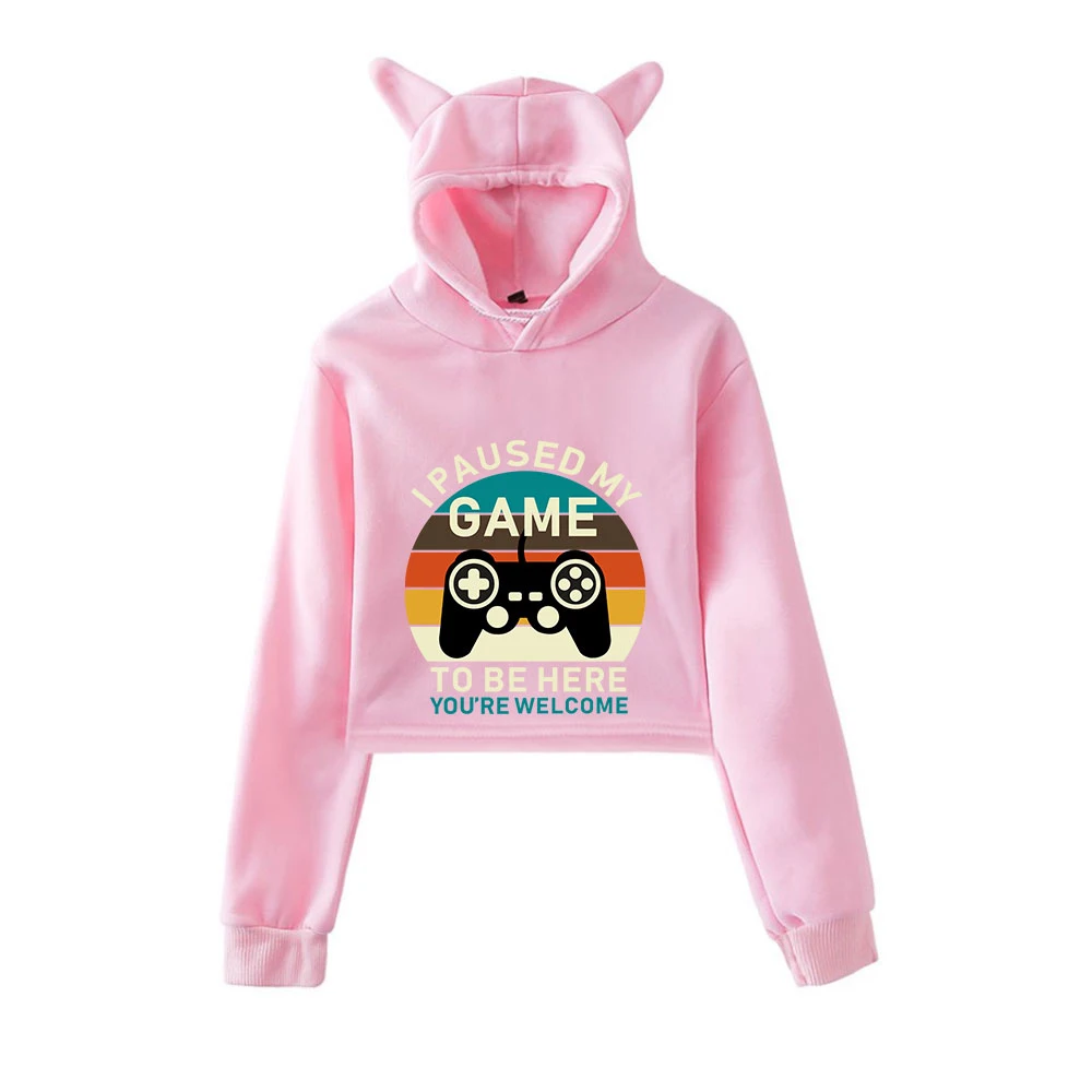 Я на паузу в свою игру, чтобы быть здесь Логос напечатал 2021 женские кошачьими ушками Свитшот популярная модная повседневная Уличная Одежда ...
Я на паузу в свою игру, чтобы быть здесь Логос напечатал 2021 женские кошачьими ушками Свитшот популярная модная повседневная Уличная Одежда ...