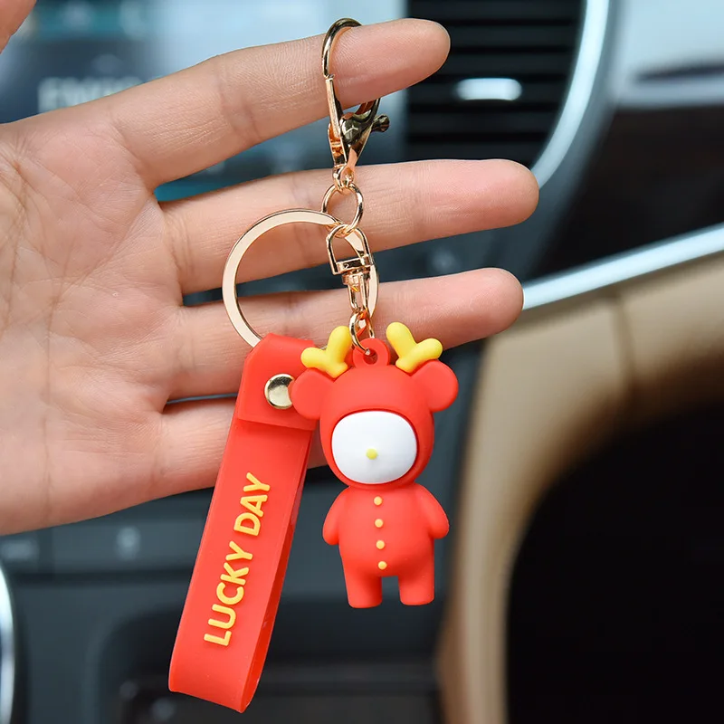 Creative Cartoon Elk Anime Keychain Cute Childrens Toy Trendy Bag Car Pendant Gift Key Ring Couple Exquisite Accessories
Creative Cartoon Elk Anime Keychain Cute Childrens Toy Trendy Bag Car Pendant Gift Key Ring Couple Exquisite Accessories