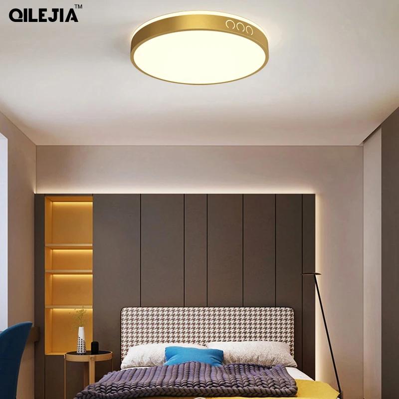 Nordic ceiling lamp gold/black led round bedroom room lamp modern minimalist bedroom fashion creative household lamps
Nordic ceiling lamp gold/black led round bedroom room lamp modern minimalist bedroom fashion creative household lamps