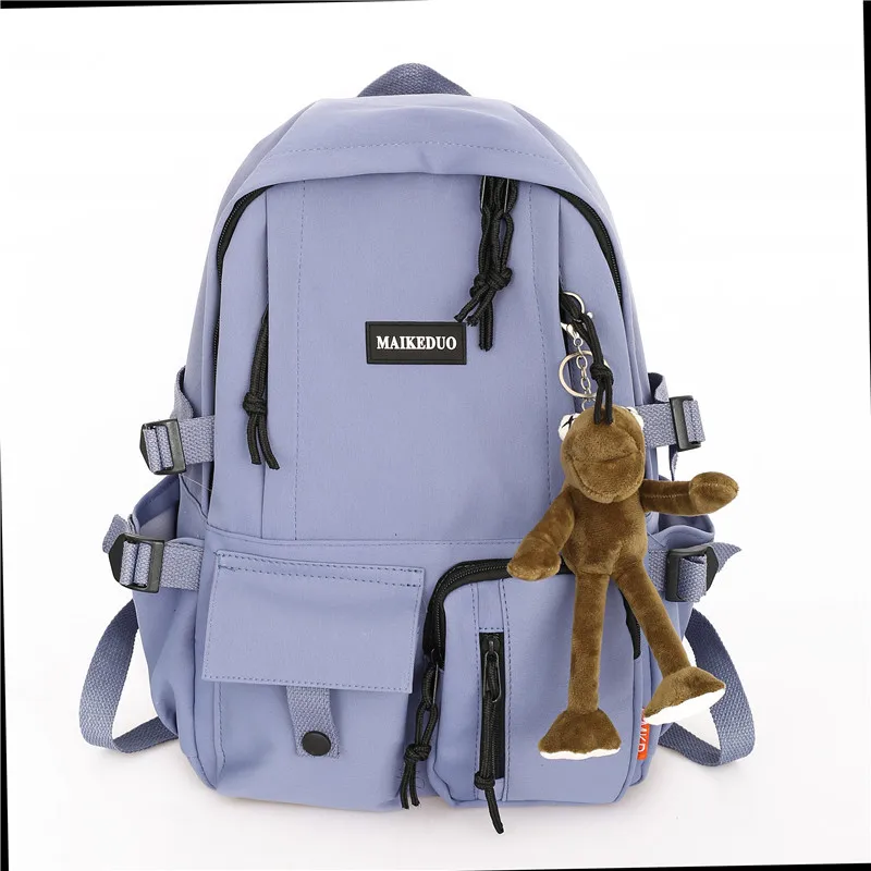 ESTUAQUEEN Multi-pocket Waterproof Nylon Women Backpack Men Large Capacity Transparent Travel Bag Unisex Insert Buckle Schoolbag
ESTUAQUEEN Multi-pocket Waterproof Nylon Women Backpack Men Large Capacity Transparent Travel Bag Unisex Insert Buckle Schoolbag