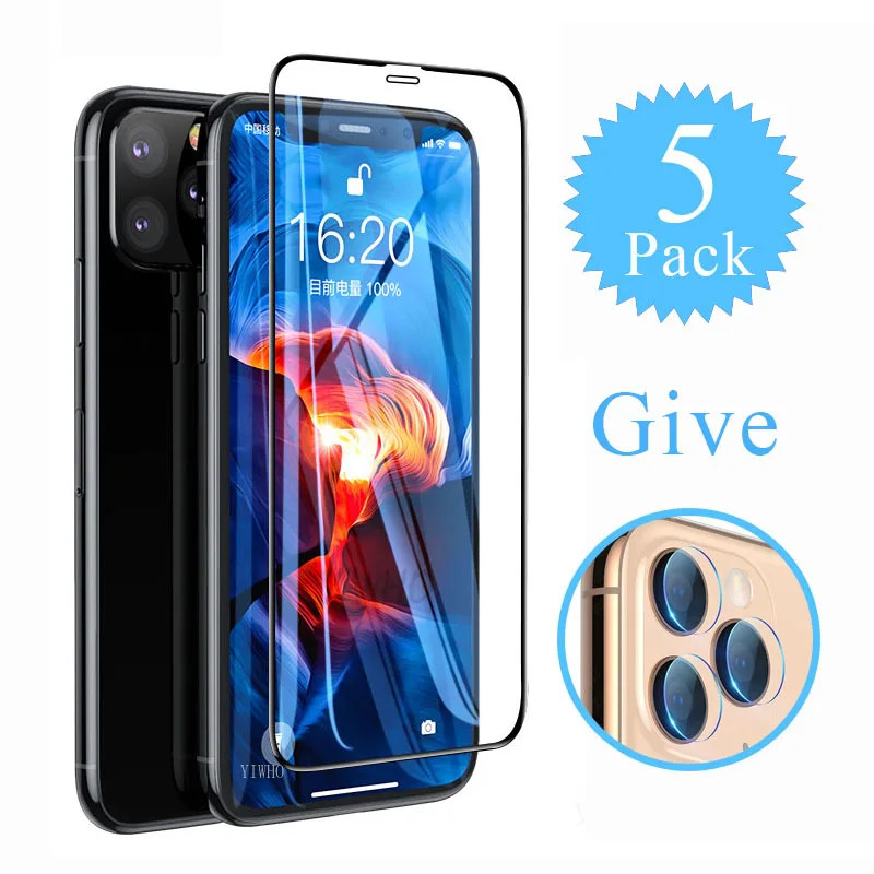 5pcs 2 IN 1 Tempered Protective Glass for 6 6S 7 8 Plus X XS XR 10 11 Pro Max Screen Protector Glas on For Set
5pcs 2 IN 1 Tempered Protective Glass for 6 6S 7 8 Plus X XS XR 10 11 Pro Max Screen Protector Glas on For Set