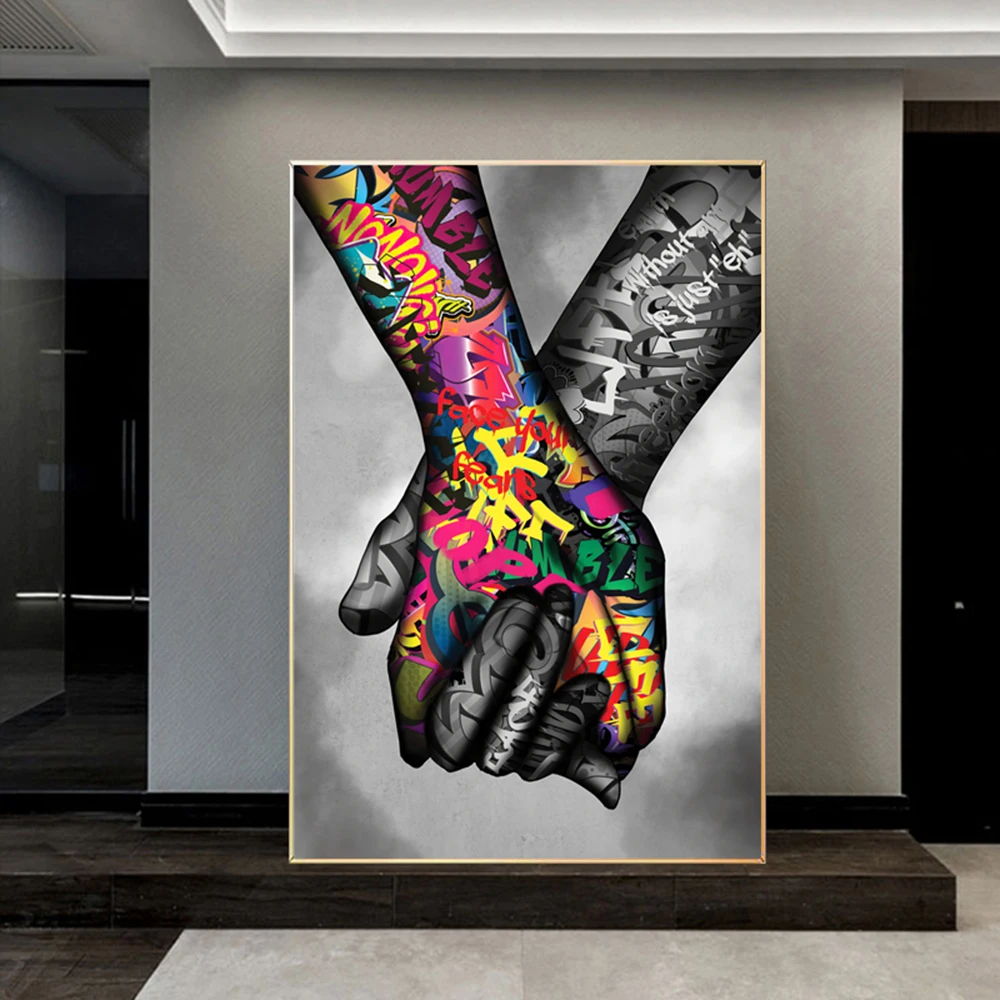 Graffiti Art Street Hands Wall Art Canvas Painting Abstract Posters and Prints Wall Pictures for Living Rome Home Decor Cuadros
Graffiti Art Street Hands Wall Art Canvas Painting Abstract Posters and Prints Wall Pictures for Living Rome Home Decor Cuadros