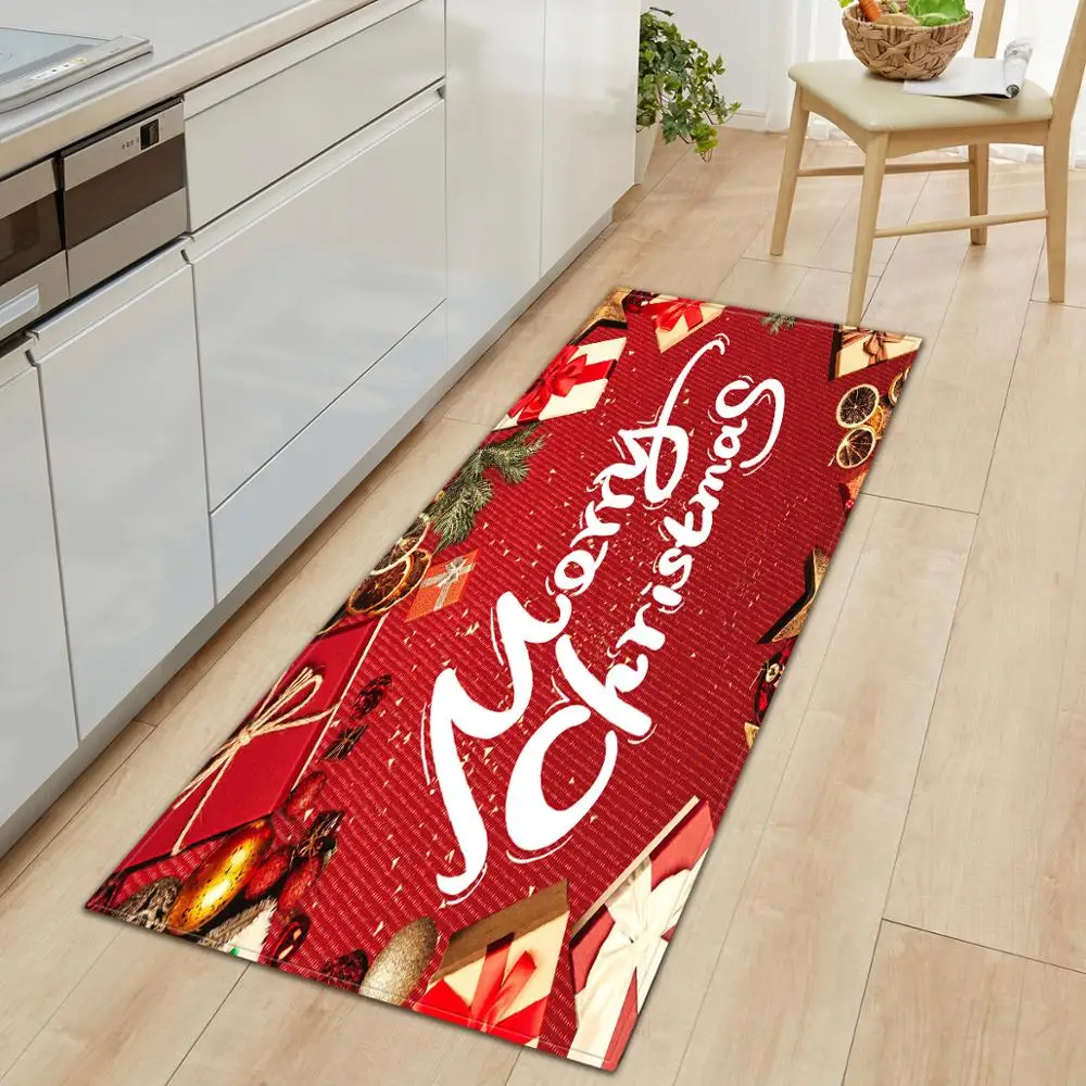 Christmas Kitchen Mat Rectangle Entrance Doormat Bedroom Home Floor Decoration Living Room Carpet New Year's Bath Anti-Slip Rug
Christmas Kitchen Mat Rectangle Entrance Doormat Bedroom Home Floor Decoration Living Room Carpet New Year's Bath Anti-Slip Rug