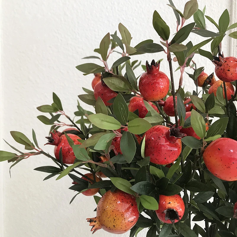 Simulation Pomegranate Branch Flower Arrangement Material Home Festival Simulation Berry Fake Flowers Balcony Decoration Plants
Simulation Pomegranate Branch Flower Arrangement Material Home Festival Simulation Berry Fake Flowers Balcony Decoration Plants