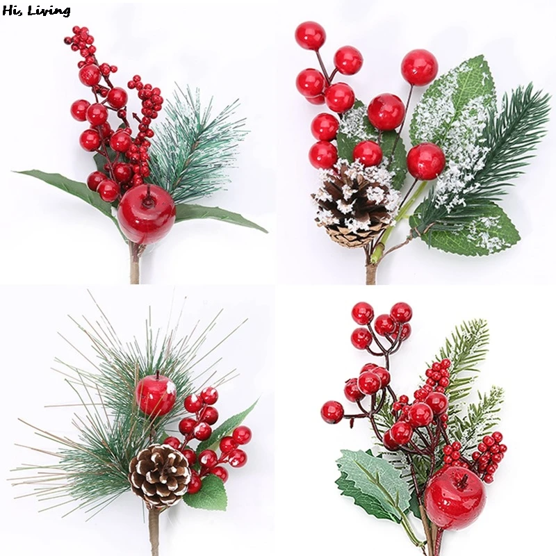 Christmas Pine Pick Berry Bell Pinecone Faux Pine Needle Branch Pine Twig Artificial Flower Holly Branches New Year Home Decor
Christmas Pine Pick Berry Bell Pinecone Faux Pine Needle Branch Pine Twig Artificial Flower Holly Branches New Year Home Decor