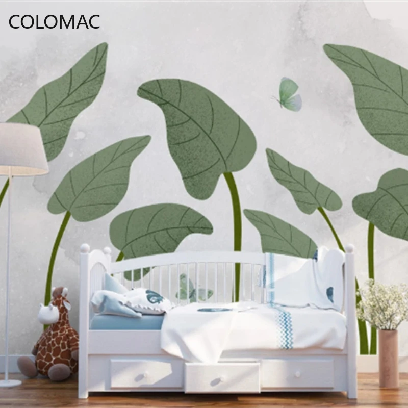 Colomac Custom Hand-painted Nordic Bedroom Bedside Green Plants Wallpaper 3D Banana Leaf Tropical Plants Mural Dropshipping
Colomac Custom Hand-painted Nordic Bedroom Bedside Green Plants Wallpaper 3D Banana Leaf Tropical Plants Mural Dropshipping