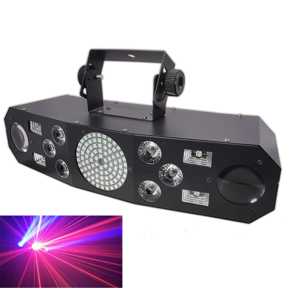 DJ Disco Light Party Light Voice Music Control KTV Laser Projector Light 5in1 RGB Effect Lamp For Stage Party Bar Home Wedding
DJ Disco Light Party Light Voice Music Control KTV Laser Projector Light 5in1 RGB Effect Lamp For Stage Party Bar Home Wedding