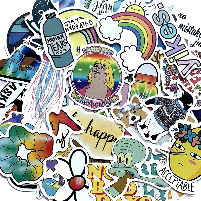 50Pcs Cartoon ins style lovely Stickers Waterproof Decal Laptop Motorcycle Luggage Snowboard Fridge Car Sticker
50Pcs Cartoon ins style lovely Stickers Waterproof Decal Laptop Motorcycle Luggage Snowboard Fridge Car Sticker