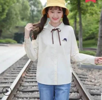 Princess sweet lolita shirt Spring and autumn students shirt Korean loose long sleeve embroidery shirt fashion women LXZL043
Princess sweet lolita shirt Spring and autumn students shirt Korean loose long sleeve embroidery shirt fashion women LXZL043