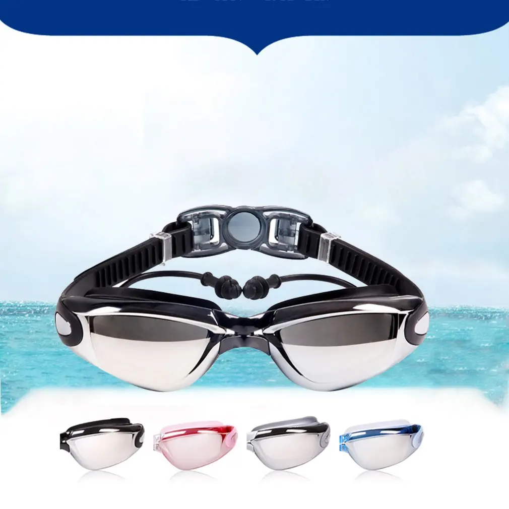 Adult Swimming Goggles Men Women Anti-Fog Anti-UV PC Swim Eyewear Electroplate Mirrored Goggles Earplugs
Adult Swimming Goggles Men Women Anti-Fog Anti-UV PC Swim Eyewear Electroplate Mirrored Goggles Earplugs