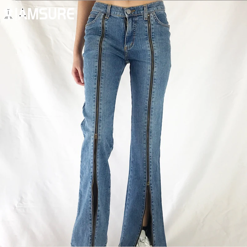 IAMSURE Zipper Split Low Waisted Jeans Streetwear Vintage Slim Flare Pants Casual Boot Cut Women'S Trousers Autumn Spring Ladies
IAMSURE Zipper Split Low Waisted Jeans Streetwear Vintage Slim Flare Pants Casual Boot Cut Women'S Trousers Autumn Spring Ladies