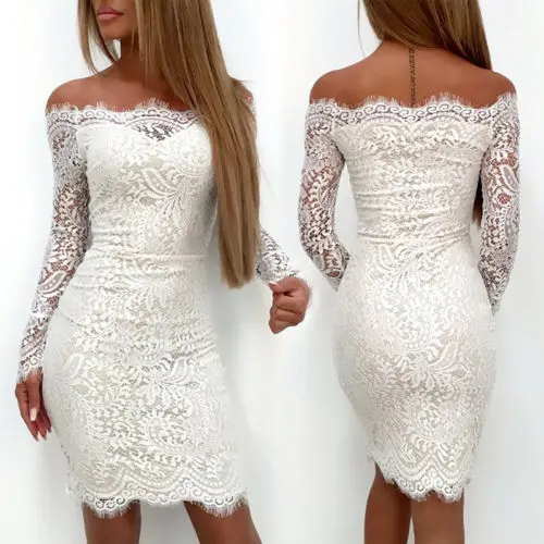 2020 New Lace Sashes Dress Fashion Women Long Sleeve Bodycon Casual Party Mini Dress Slash Neck Dresses Sundress Female Dress
2020 New Lace Sashes Dress Fashion Women Long Sleeve Bodycon Casual Party Mini Dress Slash Neck Dresses Sundress Female Dress
