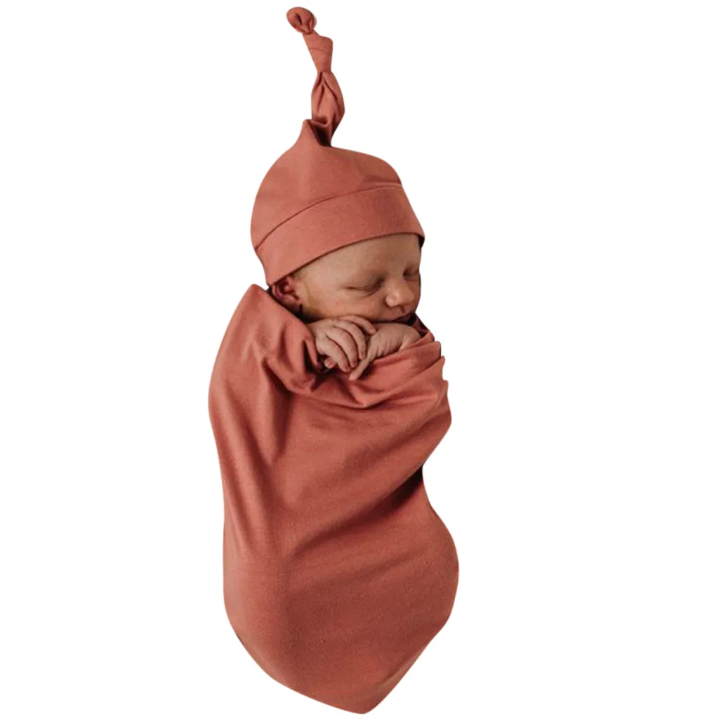 Одеяло для пеленания из муслина новорожденных одеяло шапка многофункциональная