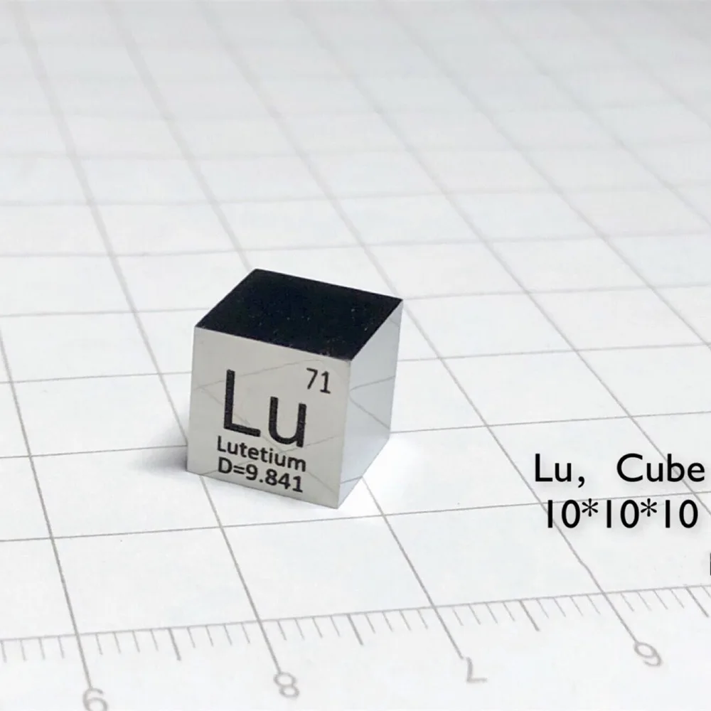 Lutetium Metal Periodic Table Cube Mirror Polishing Size 10mm Lu Purity 99.95% Element Collection Decorative Ornaments Lutecium
Lutetium Metal Periodic Table Cube Mirror Polishing Size 10mm Lu Purity 99.95% Element Collection Decorative Ornaments Lutecium