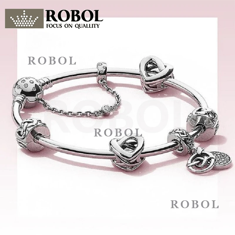 2021 Popular 100% 925 Sterling Silver Knotted Heart-shaped Clip-on Charm and Fashionable Charm Ladies Jewelry Bracelet
2021 Popular 100% 925 Sterling Silver Knotted Heart-shaped Clip-on Charm and Fashionable Charm Ladies Jewelry Bracelet