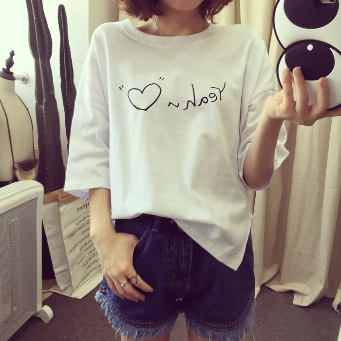 B2174-2020 new Korean women's student clothes women short-sleeved T-shirt women
B2174-2020 new Korean women's student clothes women short-sleeved T-shirt women