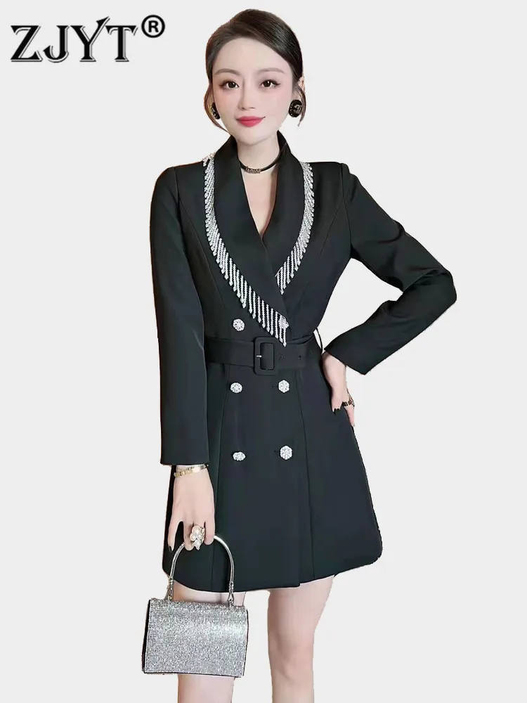 Elegant Shawl Collar Beading Tassel Business Office Blazer Dress for Women 2022 Fashion Spring Wear Long Sleeve White Vestidos
Elegant Shawl Collar Beading Tassel Business Office Blazer Dress for Women 2022 Fashion Spring Wear Long Sleeve White Vestidos