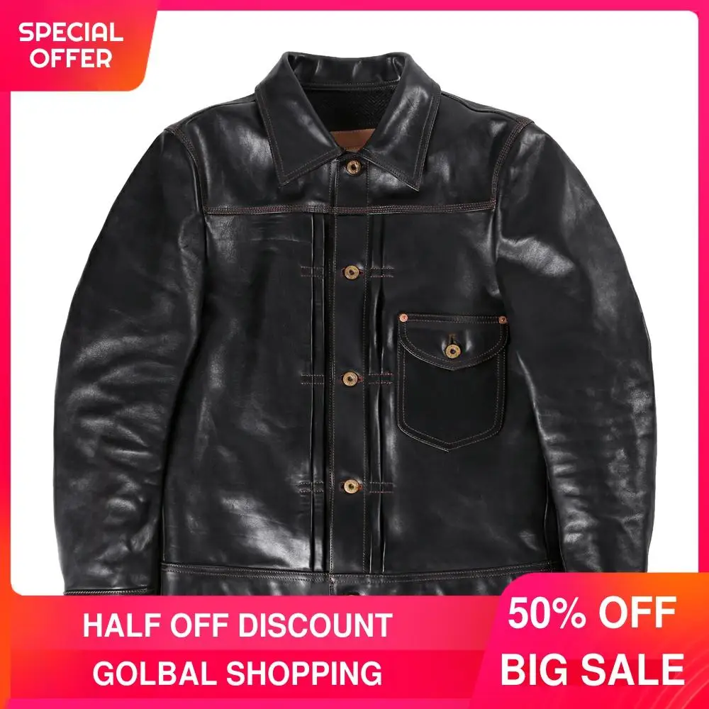 2021 Black Japan Casual Style Genuine Leather Jacket Men Large Size 3XL Real Natural Horsehide Slim Fit Short Autumn Coat
2021 Black Japan Casual Style Genuine Leather Jacket Men Large Size 3XL Real Natural Horsehide Slim Fit Short Autumn Coat