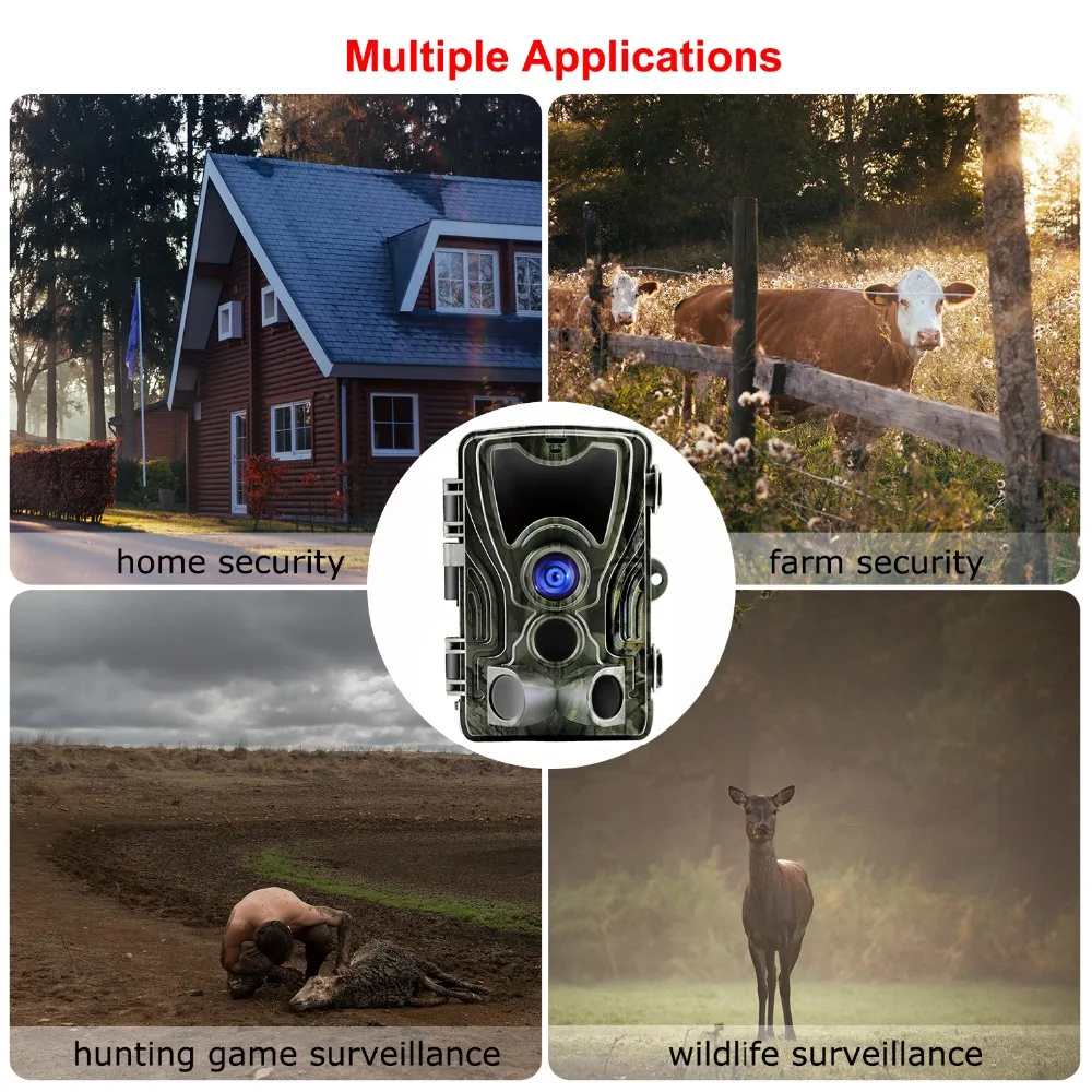 Goujxcy HC801 Hunting Camera 20MP Trail Camera Night Vision Forest Waterproof Wildlife Camera Photo Traps Camera Chasse Scouts
Goujxcy HC801 Hunting Camera 20MP Trail Camera Night Vision Forest Waterproof Wildlife Camera Photo Traps Camera Chasse Scouts
