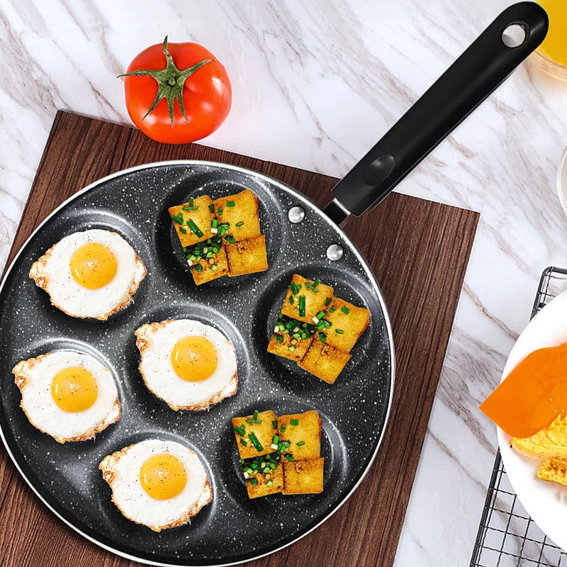 Porous Frying Pan Non Stick Thickened Omelet Pan Household Kitchen Pancake Egg Hamburger Dumpling Breakfast Pot 3, 4, 5, 7 Hole
Porous Frying Pan Non Stick Thickened Omelet Pan Household Kitchen Pancake Egg Hamburger Dumpling Breakfast Pot 3, 4, 5, 7 Hole