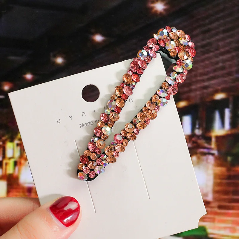 High Quality Hair Clip for Women Barrette Geometric Color Diamond Crystal Bb Hairpin Hair Clip Girls Hairpins Hair Accessories
High Quality Hair Clip for Women Barrette Geometric Color Diamond Crystal Bb Hairpin Hair Clip Girls Hairpins Hair Accessories