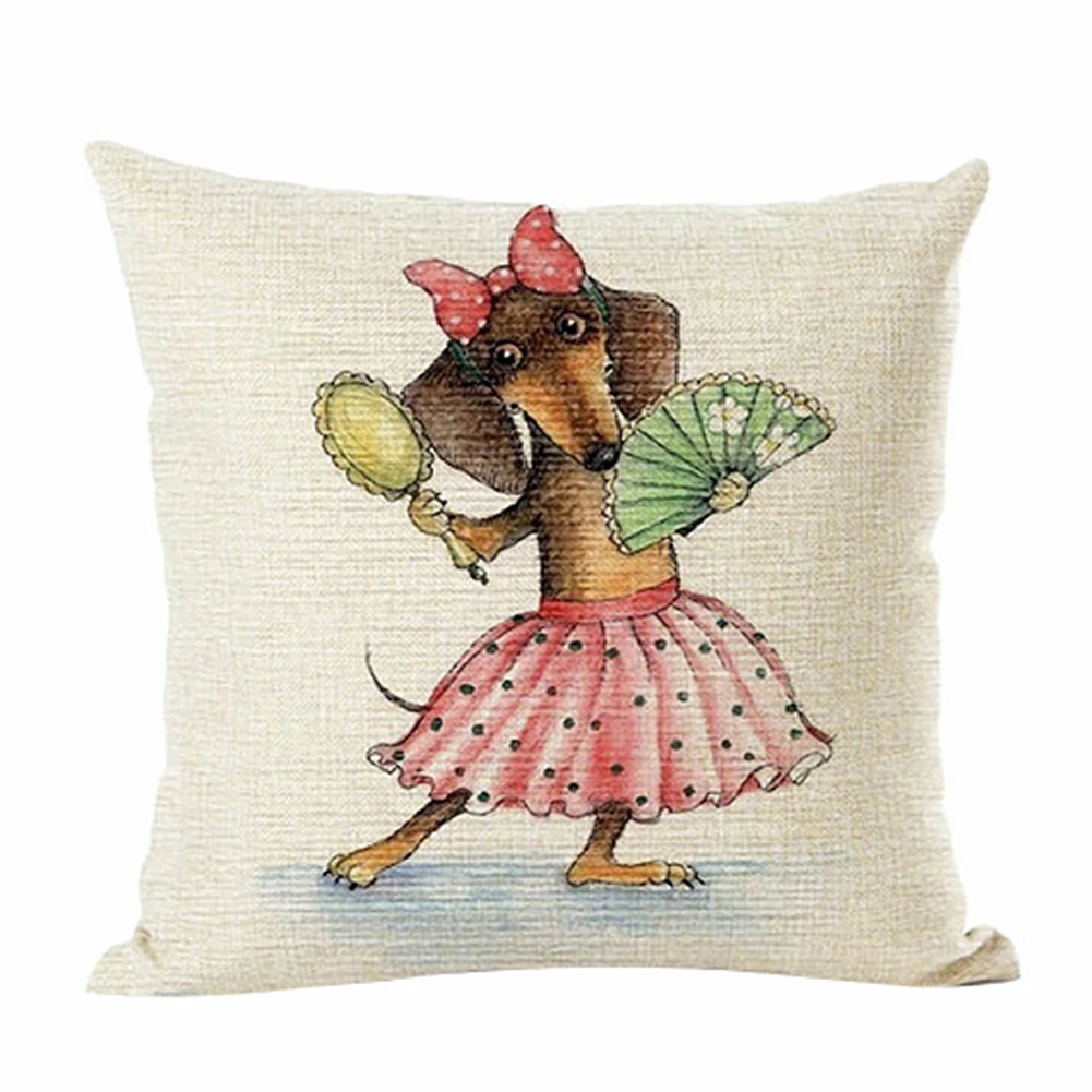 Cartoon Style Funny Dachshund Dog Printed Cushion Cover Home Decorative Sofa Coffee Car Chair Throw Pillow Case
Cartoon Style Funny Dachshund Dog Printed Cushion Cover Home Decorative Sofa Coffee Car Chair Throw Pillow Case