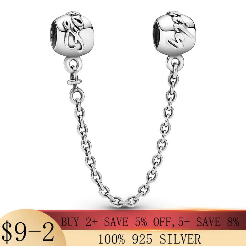 925 sterling silver Forever Safety Chain Charm Fit Original Pandora Bracelet Charm Bead For Women Jewelry DIY Making Gift
925 sterling silver Forever Safety Chain Charm Fit Original Pandora Bracelet Charm Bead For Women Jewelry DIY Making Gift