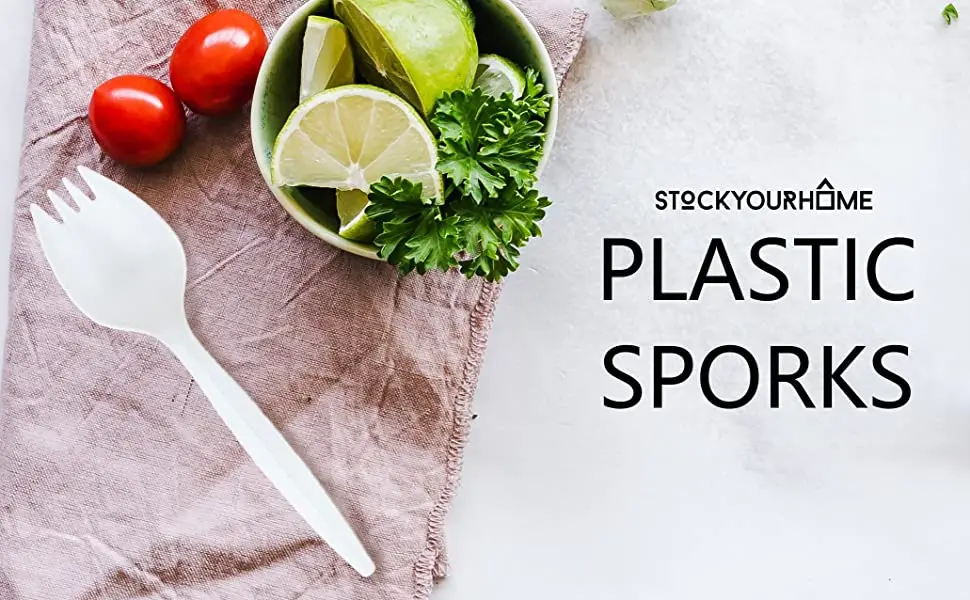 100 White Disposable2 in 1 Utensils
100 White Disposable2 in 1 Utensils