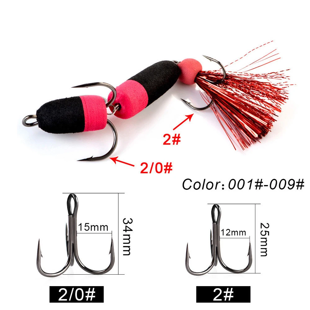 1 PC Mandula Hot Sale Fishing Soft Lures 3 Hooks Foam 18 Colors Bait Swimbait Wobbler Bass Pike Insect Artificial Pesca | Спорт и