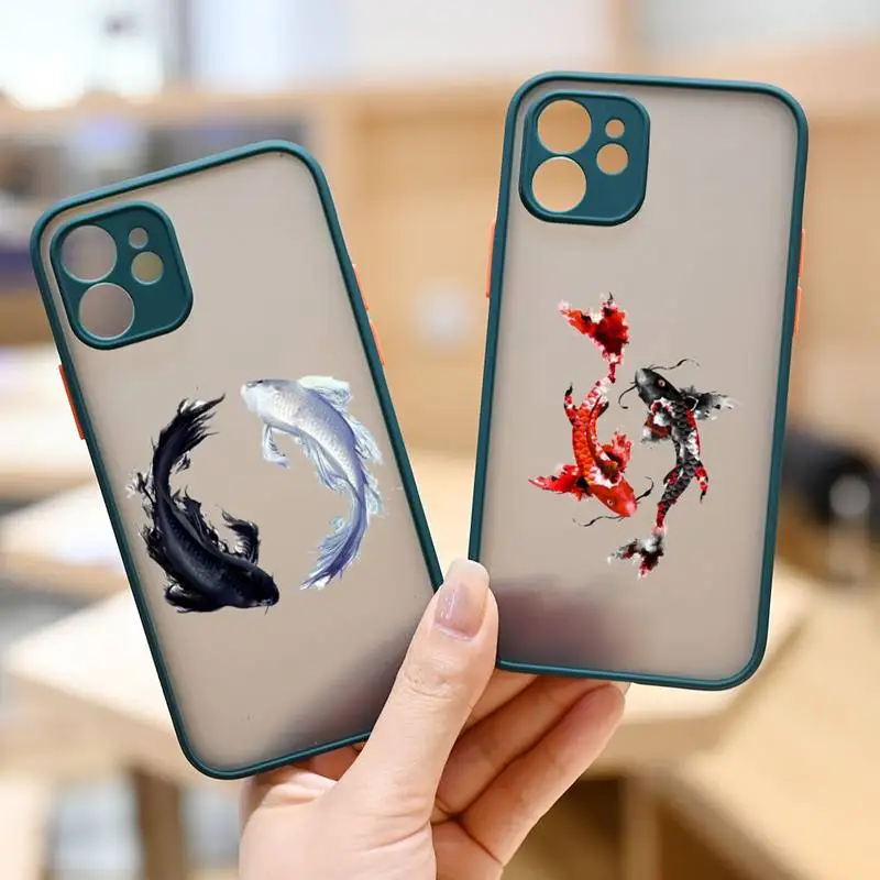 Animal Koi Fish Phone Case for iphone 12 XS 11 pro max mini 7 8 6 6s plus SE2020 X XR shockproof dark green cases funda shell
Animal Koi Fish Phone Case for iphone 12 XS 11 pro max mini 7 8 6 6s plus SE2020 X XR shockproof dark green cases funda shell