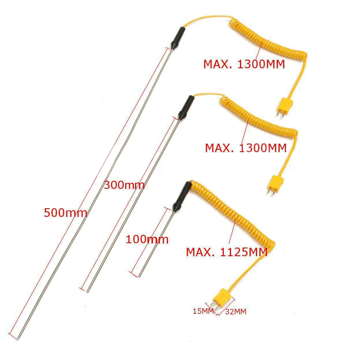 K-Type Thermocouple Probe Sensor Temperature Controller Probe -50 To 1200 Temperature Controller Measuring Tools
K-Type Thermocouple Probe Sensor Temperature Controller Probe -50 To 1200 Temperature Controller Measuring Tools