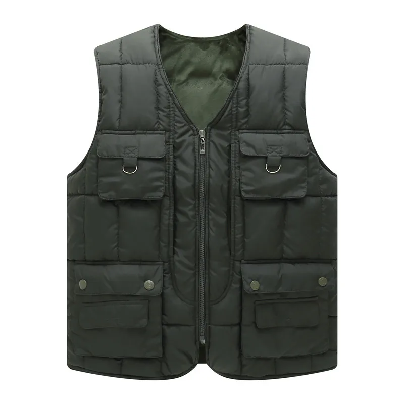 Multi Pocket Thick Winter Men Vest Many Pockets Casual Photographer Work 11 Colors Outerwear Sleeveless Jacket Male Waistcoat
Multi Pocket Thick Winter Men Vest Many Pockets Casual Photographer Work 11 Colors Outerwear Sleeveless Jacket Male Waistcoat