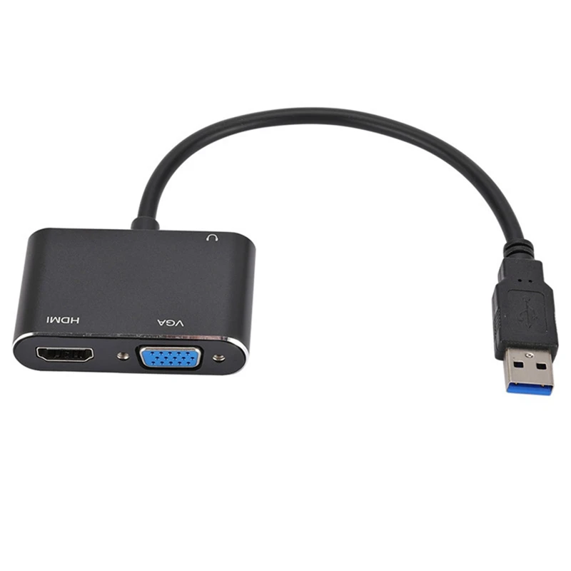 USB to HDMI Compatible VGA 2-In-1 Multi-Display Converter USB3.0 to VGA Dapter Drive Free 4K HD 1080P for PC Notebook
USB to HDMI Compatible VGA 2-In-1 Multi-Display Converter USB3.0 to VGA Dapter Drive Free 4K HD 1080P for PC Notebook