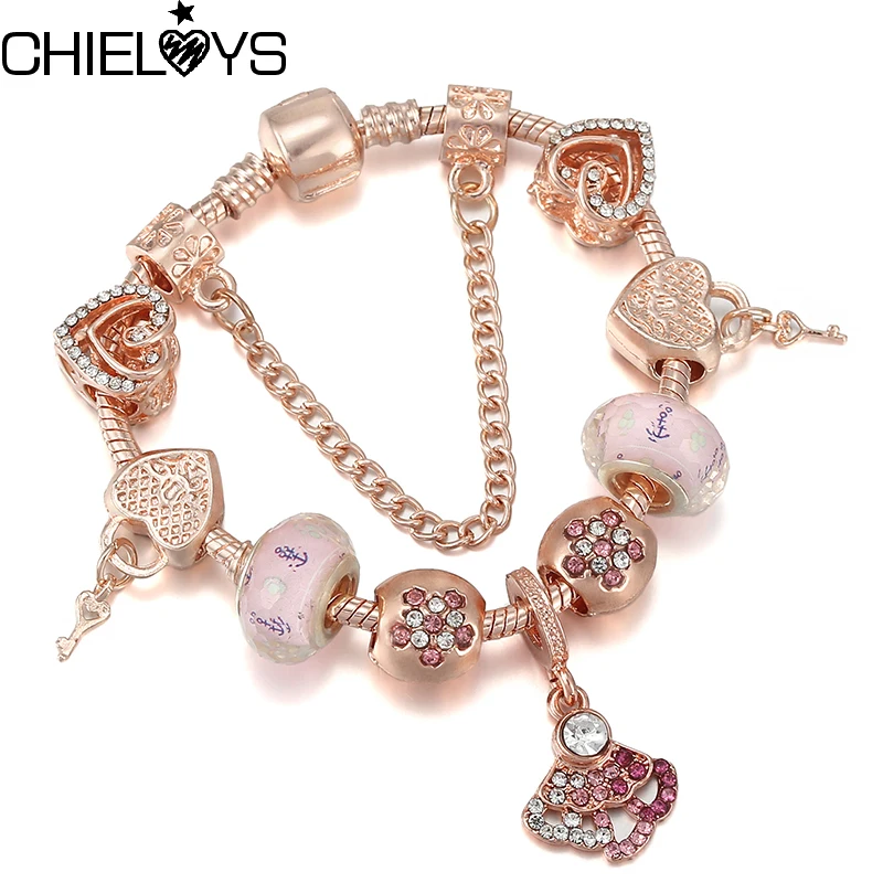 Hot Sale Sterling Silver Plated Crystal Key Dangles Bracelet Fit Original Beads Charm Bracelets DIY Jewelry Gift For Women Men
Hot Sale Sterling Silver Plated Crystal Key Dangles Bracelet Fit Original Beads Charm Bracelets DIY Jewelry Gift For Women Men