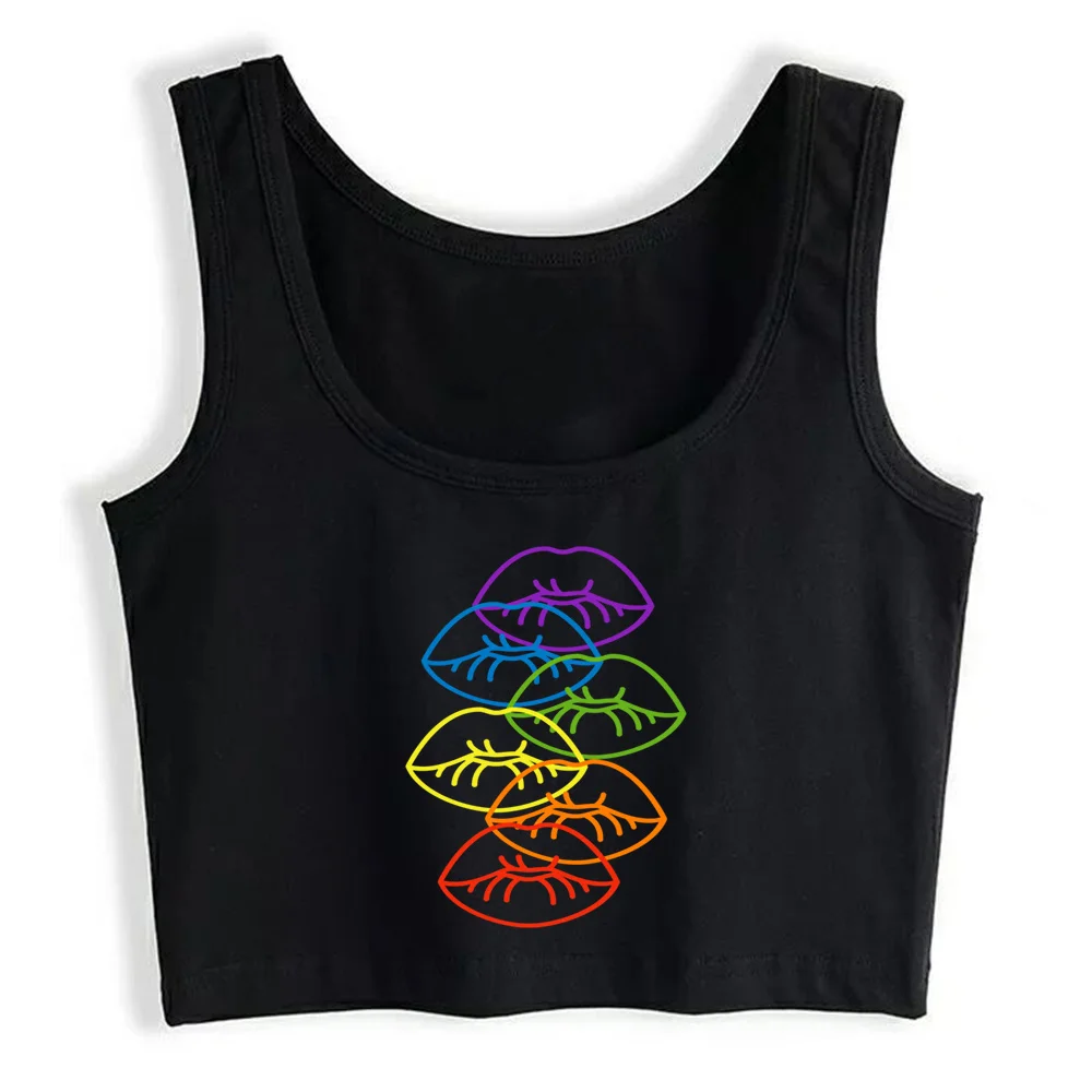 Crop Top Women Pride Rainbow Lips Grunge Aesthetic Gothic Y2k Tank Top Female Clothes 
Crop Top Women Pride Rainbow Lips Grunge Aesthetic Gothic Y2k Tank Top Female Clothes