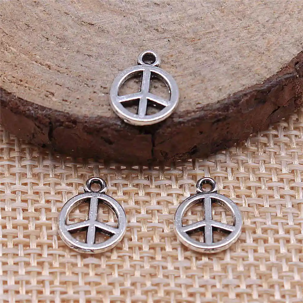 Earring Charms For Jewelry Making 80pcs Peace Symbol Charms 8mm Antique Silver Plated
Earring Charms For Jewelry Making 80pcs Peace Symbol Charms 8mm Antique Silver Plated
