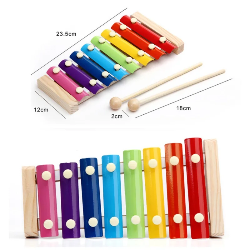 Kids Music Instrument Toy Rainbow Color 8 Scales Xylophone Children Musical Learning Tool Early Enlightenment Montessori Toys 
Kids Music Instrument Toy Rainbow Color 8 Scales Xylophone Children Musical Learning Tool Early Enlightenment Montessori Toys