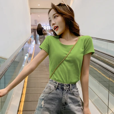 Tops T Shirt Women Short Blue Sleeve Tshirt fuchsia
Tops T Shirt Women Short Blue Sleeve Tshirt fuchsia