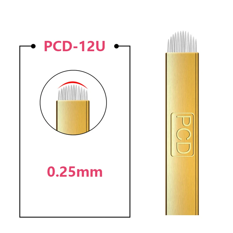 50pcs U pin PCD 12Pins Permanent Makeup Eyebrow Tatoo Blade Microblading Needles For 3D Embroidery Manual Tattoo Pen
50pcs U pin PCD 12Pins Permanent Makeup Eyebrow Tatoo Blade Microblading Needles For 3D Embroidery Manual Tattoo Pen