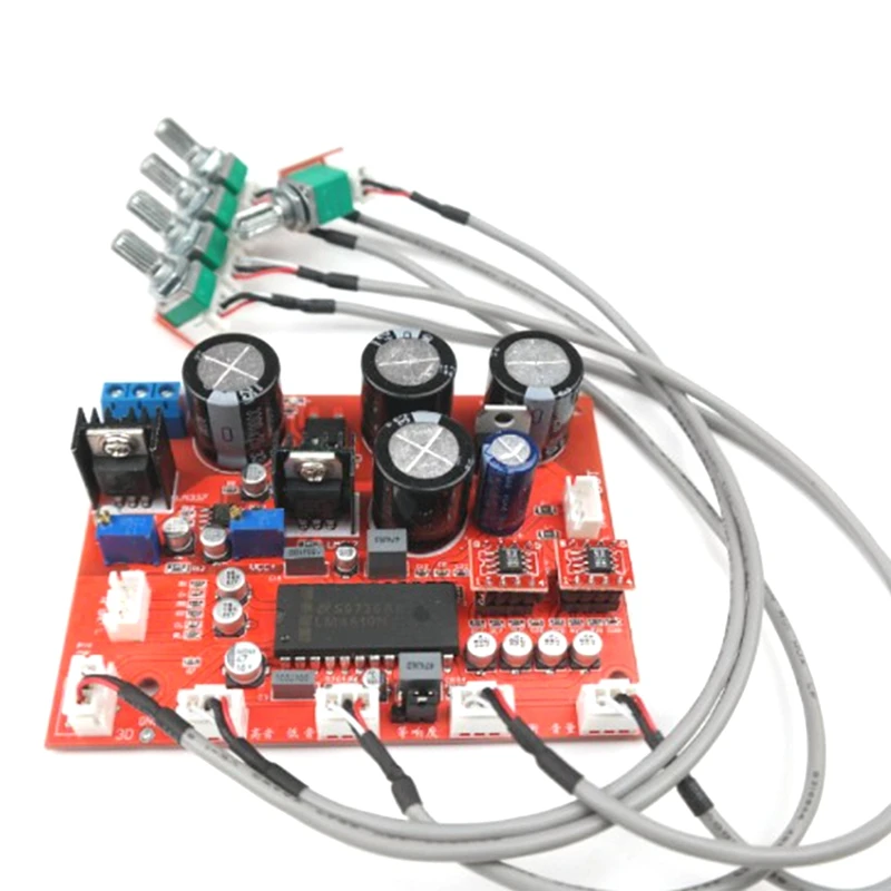 LM4610 Stereo HIFI Pre-Amp Preamplifier Tone Board Audio Amplifier OP275 OPAMP Volume Tone Control
LM4610 Stereo HIFI Pre-Amp Preamplifier Tone Board Audio Amplifier OP275 OPAMP Volume Tone Control