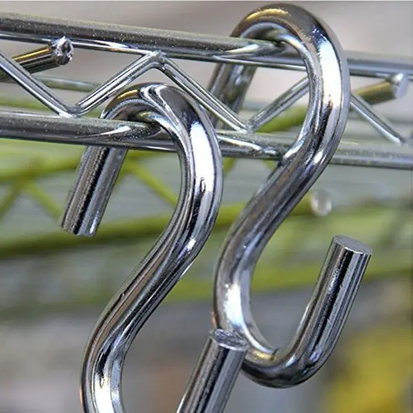 4-pack Heavy Duty S Shaped Hooks Galvanized Utility Hooks, 1-3/4 Inches Long
4-pack Heavy Duty S Shaped Hooks Galvanized Utility Hooks, 1-3/4 Inches Long