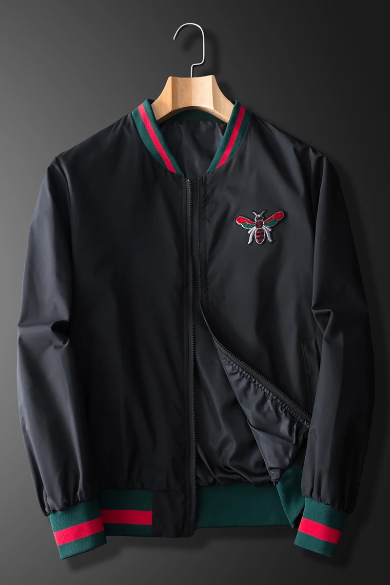 Men Coat Spring 2021 Slim Bright Embroidered BEE Jacket Mens Bomber Jackets Streetwear Social Club Outfits Vintage Bomber Jacket
Men Coat Spring 2021 Slim Bright Embroidered BEE Jacket Mens Bomber Jackets Streetwear Social Club Outfits Vintage Bomber Jacket
