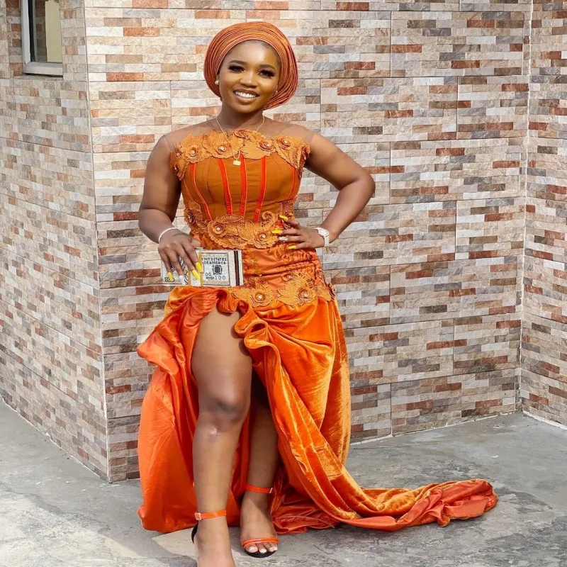 Velour Mermaid Evening Dresses With Side Split Appliques Beads Pleats Plus Size Prom Dress Aso Ebi Women Celebrity Party Gowns
Velour Mermaid Evening Dresses With Side Split Appliques Beads Pleats Plus Size Prom Dress Aso Ebi Women Celebrity Party Gowns